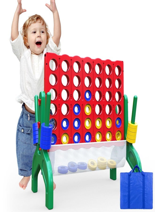 Aywewii 1.9 FT Giant 4-to-Score Connect Game Set, Family Games for Kids and Adults, 4-in-A-Row Jumbo Yard Games Large Floor Games, Outdoor Indoor Party Games, Birthday Valentines Day Gifts for Kids - Image 1
